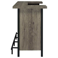 Bellemore Grey Driftwood Rectangular Storage Bar Unit - Ornate Home