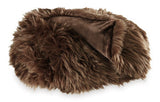 Bellethrone Brown Throw (Set of 3) (Online Special Price) - Ornate Home