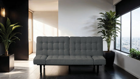 Bellevue Dark Gray Futon Sofa - Ornate Home