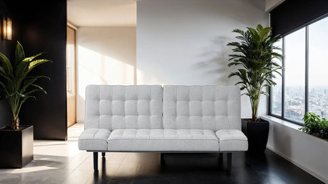Bellevue Light Gray Futon Sofa - Ornate Home