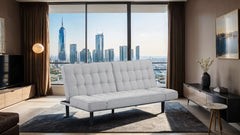 Bellevue Light Gray Futon Sofa - Ornate Home