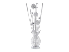 Bellflower Chrome Table Lamp - Ornate Home
