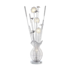 Bellflower Chrome Table Lamp - Ornate Home