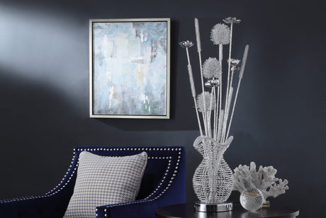 Bellflower Chrome Table Lamp - Ornate Home