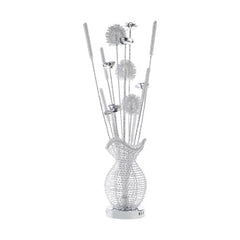 Bellflower Chrome Table Lamp - Ornate Home