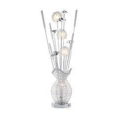Bellflower Chrome Table Lamp - Ornate Home