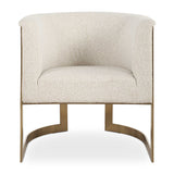 Bellina Gold Plush Barrel Chair - Ornate Home