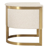 Bellina Gold Plush Barrel Chair - Ornate Home