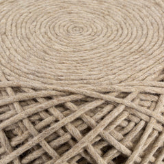 Bellingen Gray Handwoven Textured Pouf - Ornate Home
