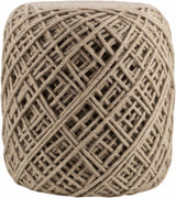 Bellingen Gray Handwoven Textured Pouf - Ornate Home