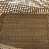 Bellisa Medium Brown Seagrass Rectangular Basket with Handles (Set of 2) - Ornate Home