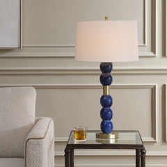 Bellore Blue Glaze Table Lamp - Ornate Home