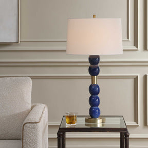 Bellore Blue Glaze Table Lamp - Ornate Home