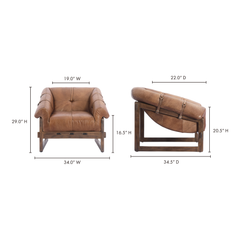 Bellos Brown Accent Chair - Ornate Home