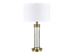 Bellows Gold/White Table Lamp - Ornate Home