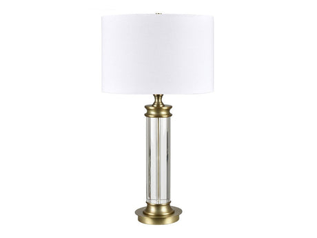 Bellows Gold/White Table Lamp - Ornate Home