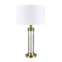 Bellows Gold/White Table Lamp - Ornate Home