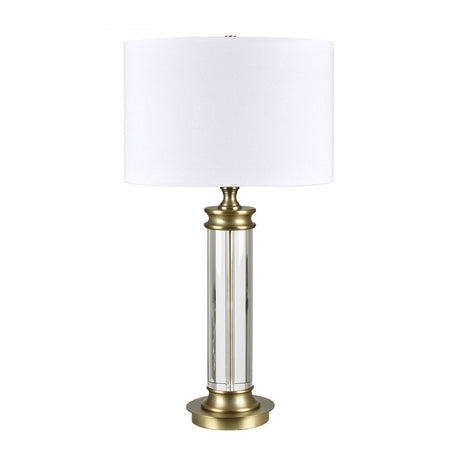 Bellows Gold/White Table Lamp - Ornate Home