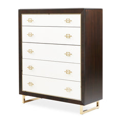 Belmont Place Espresso 5-Drawer Chest - Ornate Home