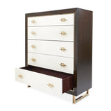 Belmont Place Espresso 5-Drawer Chest - Ornate Home