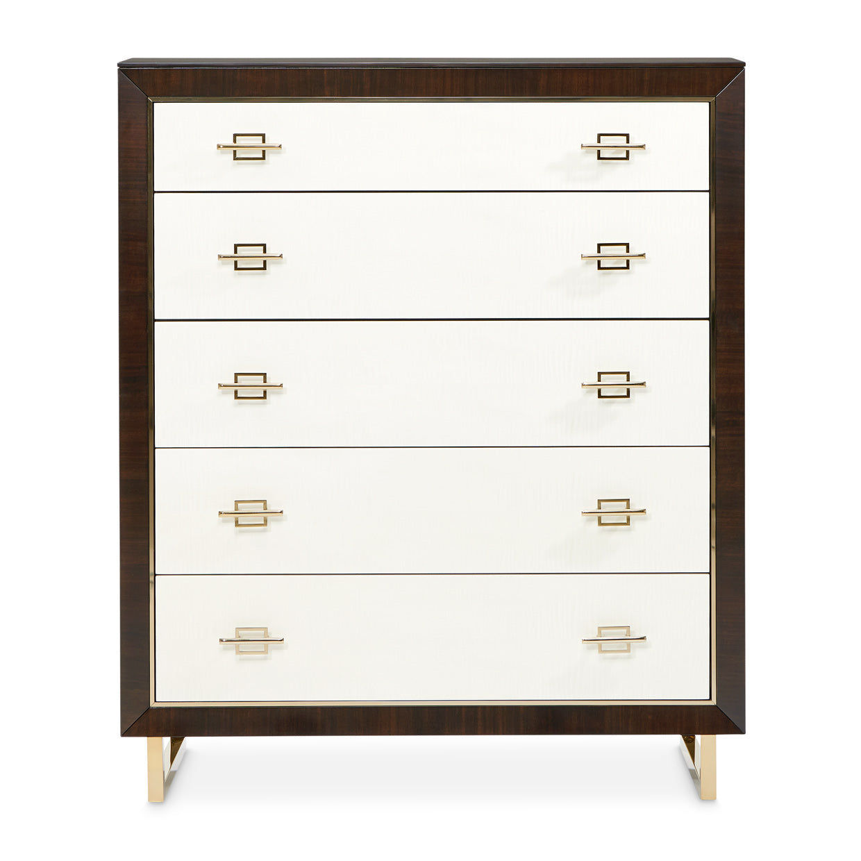 Belmont Place Espresso 5-Drawer Chest - Ornate Home