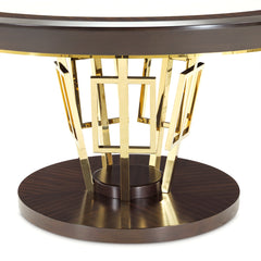 Belmont Place Espresso 60" Round Dining Table - Ornate Home