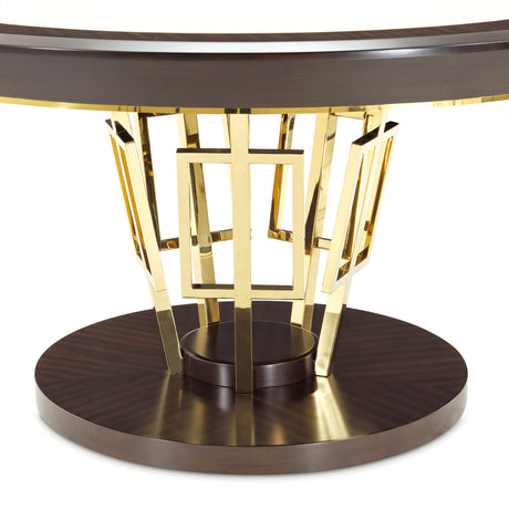 Belmont Place Espresso 60" Round Dining Table - Ornate Home