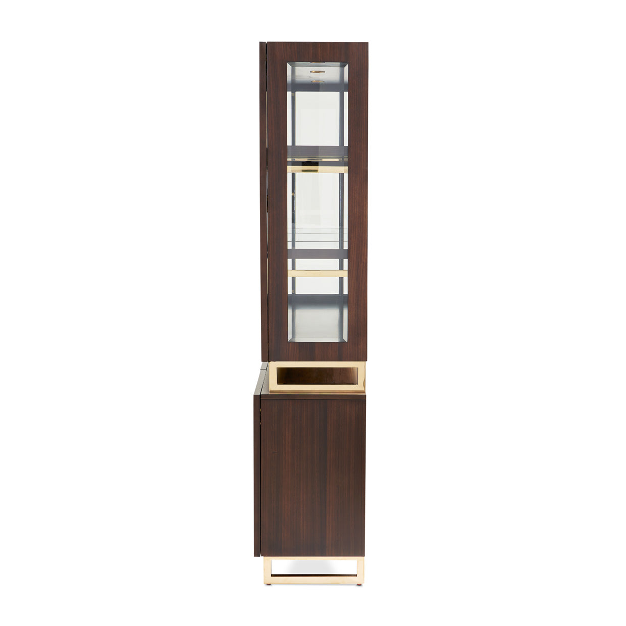 Belmont Place Espresso China Cabinet - Ornate Home