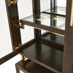 Belmont Place Espresso China Cabinet - Ornate Home