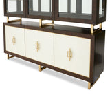 Belmont Place Espresso China Cabinet - Ornate Home