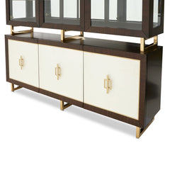 Belmont Place Espresso China Cabinet - Ornate Home