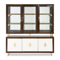 Belmont Place Espresso China Cabinet - Ornate Home