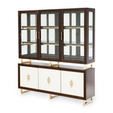 Belmont Place Espresso China Cabinet - Ornate Home