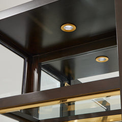 Belmont Place Espresso China Cabinet - Ornate Home