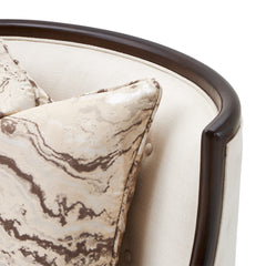 Belmont Place Espresso/Cream Accent Chair - Ornate Home