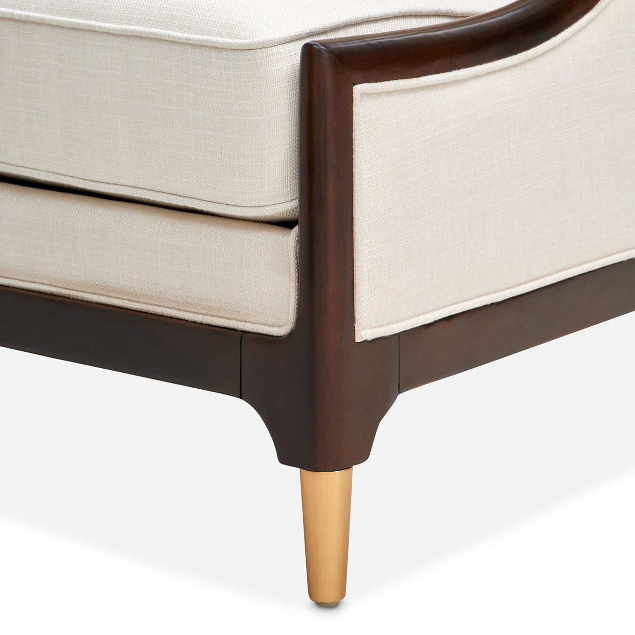 Belmont Place Espresso/Cream Accent Chair - Ornate Home