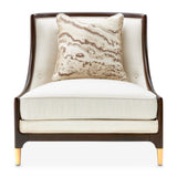 Belmont Place Espresso/Cream Accent Chair - Ornate Home