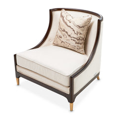 Belmont Place Espresso/Cream Accent Chair - Ornate Home