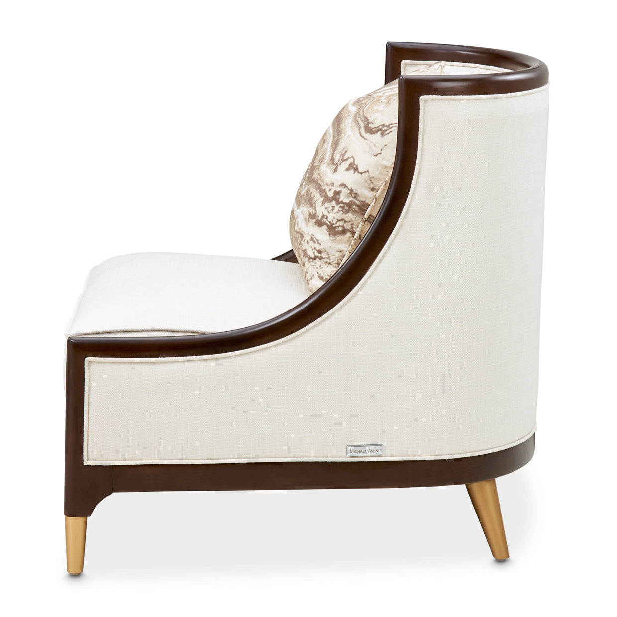Belmont Place Espresso/Cream Accent Chair - Ornate Home