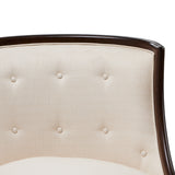 Belmont Place Espresso/Cream Accent Chair - Ornate Home