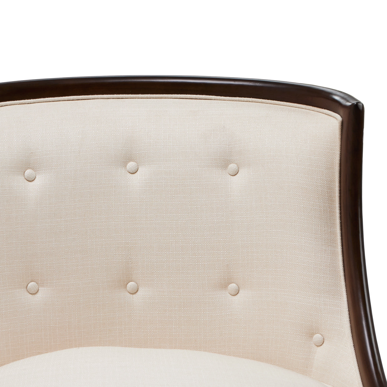 Belmont Place Espresso/Cream Accent Chair - Ornate Home