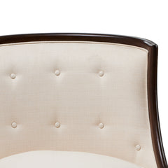 Belmont Place Espresso/Cream Accent Chair - Ornate Home