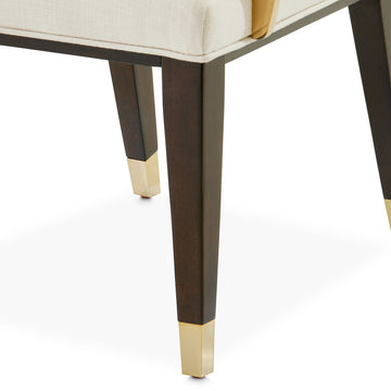 Belmont Place Espresso/Cream Dining Arm Chair (Set of 2) - Ornate Home