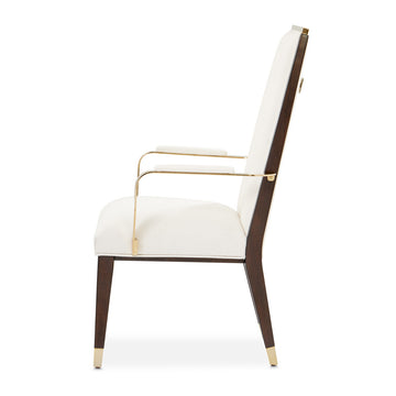 Belmont Place Espresso/Cream Dining Arm Chair (Set of 2) - Ornate Home