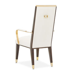 Belmont Place Espresso/Cream Dining Arm Chair (Set of 2) - Ornate Home