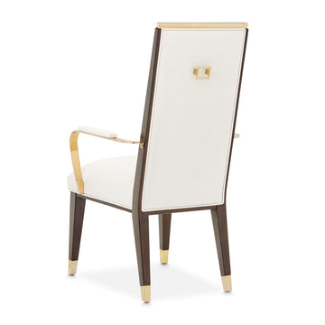 Belmont Place Espresso/Cream Dining Arm Chair (Set of 2) - Ornate Home