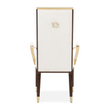 Belmont Place Espresso/Cream Dining Arm Chair (Set of 2) - Ornate Home