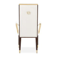 Belmont Place Espresso/Cream Dining Arm Chair (Set of 2) - Ornate Home
