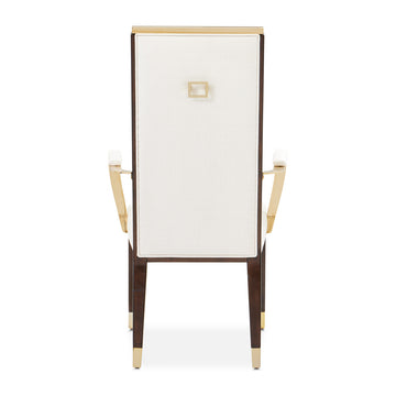 Belmont Place Espresso/Cream Dining Arm Chair (Set of 2) - Ornate Home