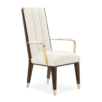 Belmont Place Espresso/Cream Dining Arm Chair (Set of 2) - Ornate Home